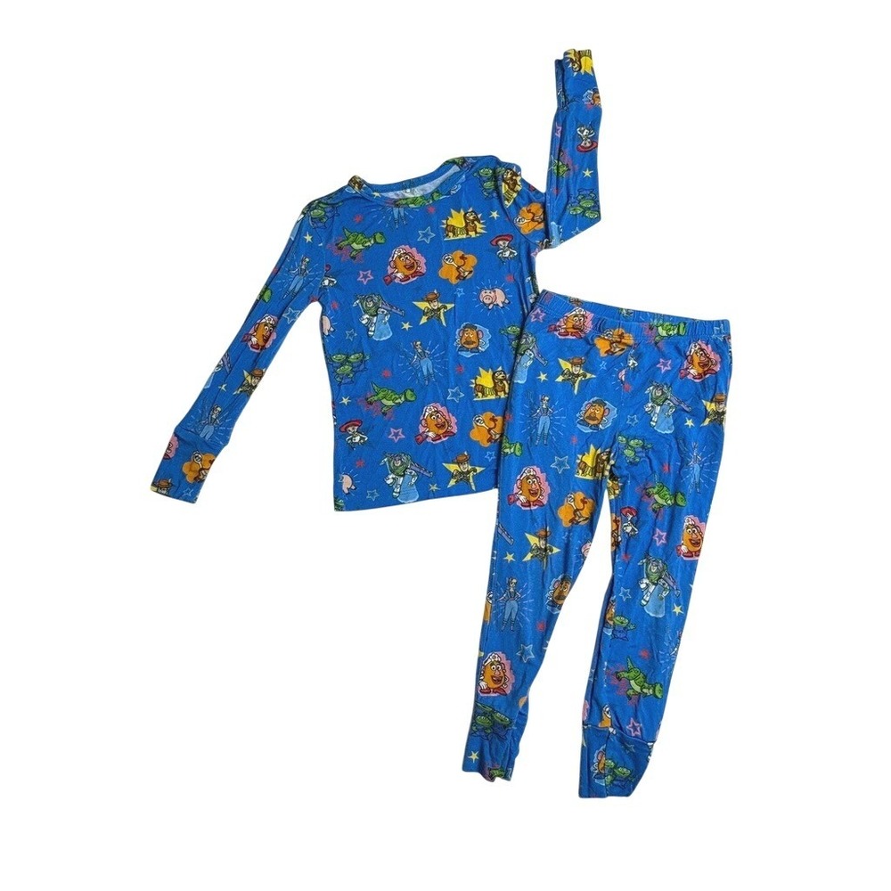 Disney X Posh‎ Peanut Bamboo Toy Story Blue Pant Pajama Set 3T-4T Whimsigoth